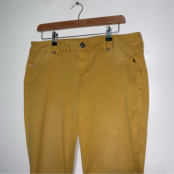 Maurices Golden Yellow/Mustard Pants Large Regular - Picture 2 of 8